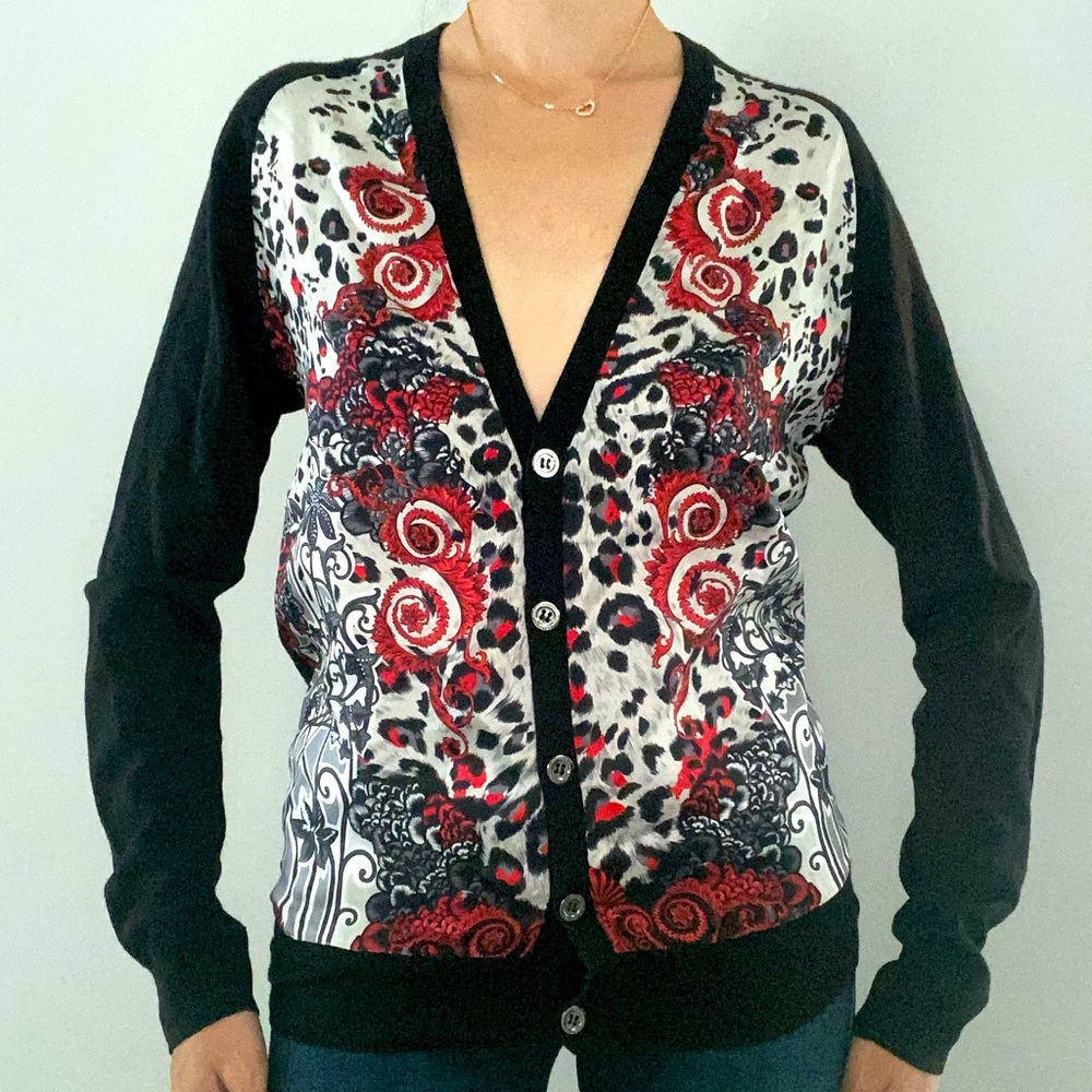 Versace Collection Silk Cardigan size S